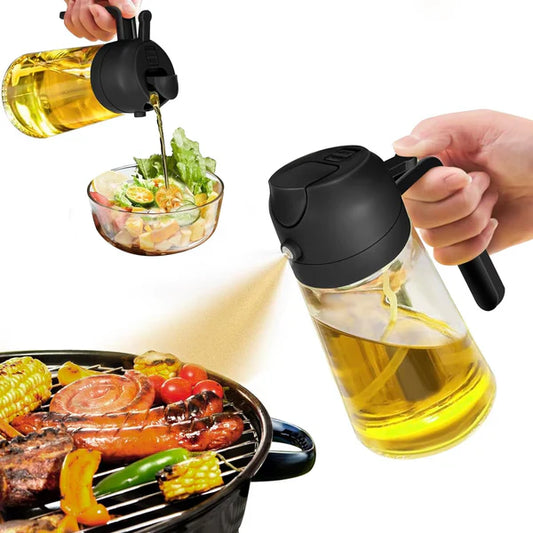2 in 1 Glass Oil Sprayer & Dispenser