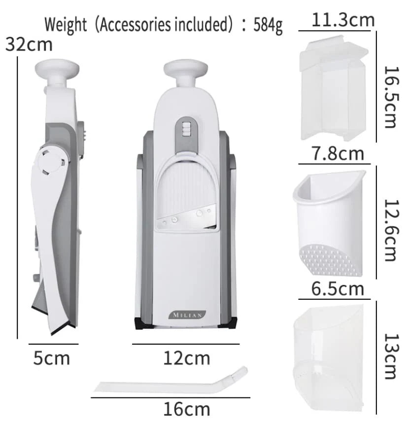 Safe Mandoline Slicer - Multifunctional Vegetable Chopper