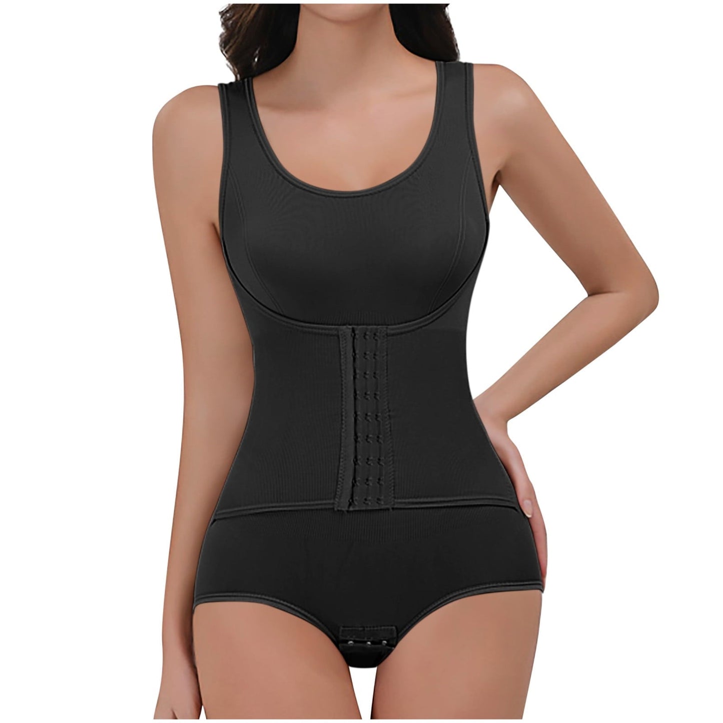 WOMEN'S ONE PIECE SHAPWEAR DOUBLE-LAYER ABDOMEN CONTROL