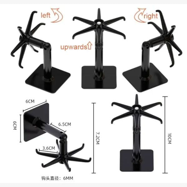 4 pcs Rotating sticking hook Kitchen Tools Spoon Holder Stand - Enjoy Pick