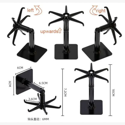 4 pcs Rotating sticking hook Kitchen Tools Spoon Holder Stand - Enjoy Pick