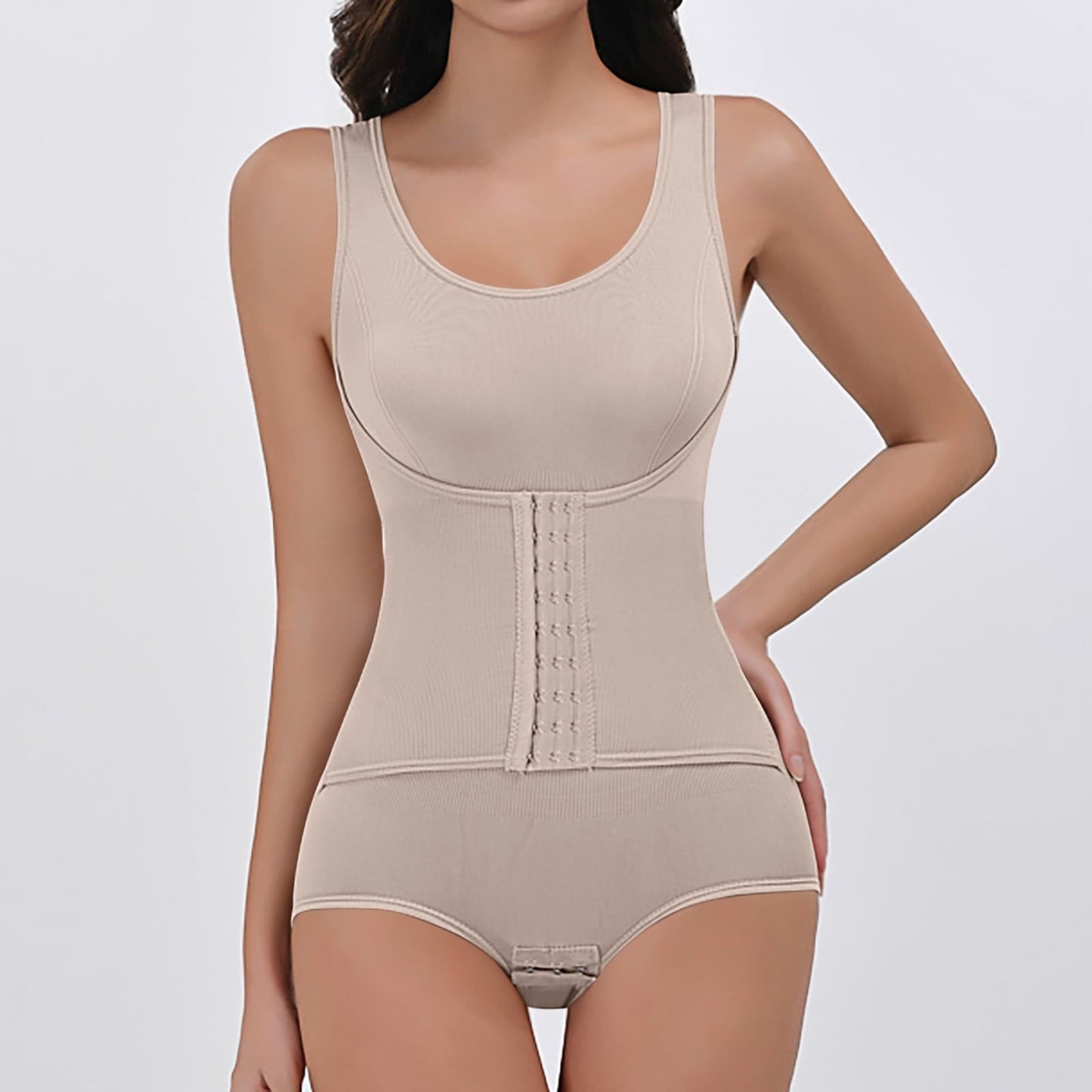 WOMEN'S ONE PIECE SHAPWEAR DOUBLE-LAYER ABDOMEN CONTROL