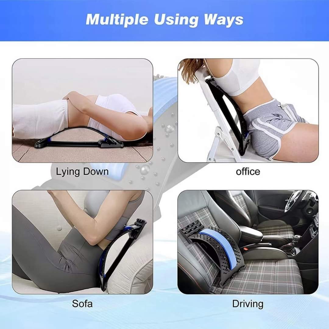 Back Stretcher, Magic Back Support Spine Stretcher with Foam Pad, Back Massager Stretcher,