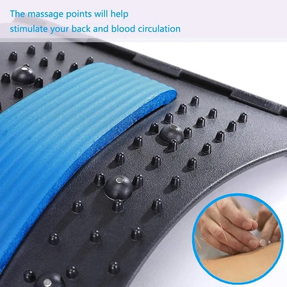 Back Stretcher, Magic Back Support Spine Stretcher with Foam Pad, Back Massager Stretcher,