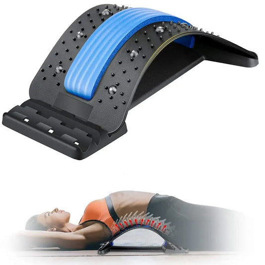 Back Stretcher, Magic Back Support Spine Stretcher with Foam Pad, Back Massager Stretcher,