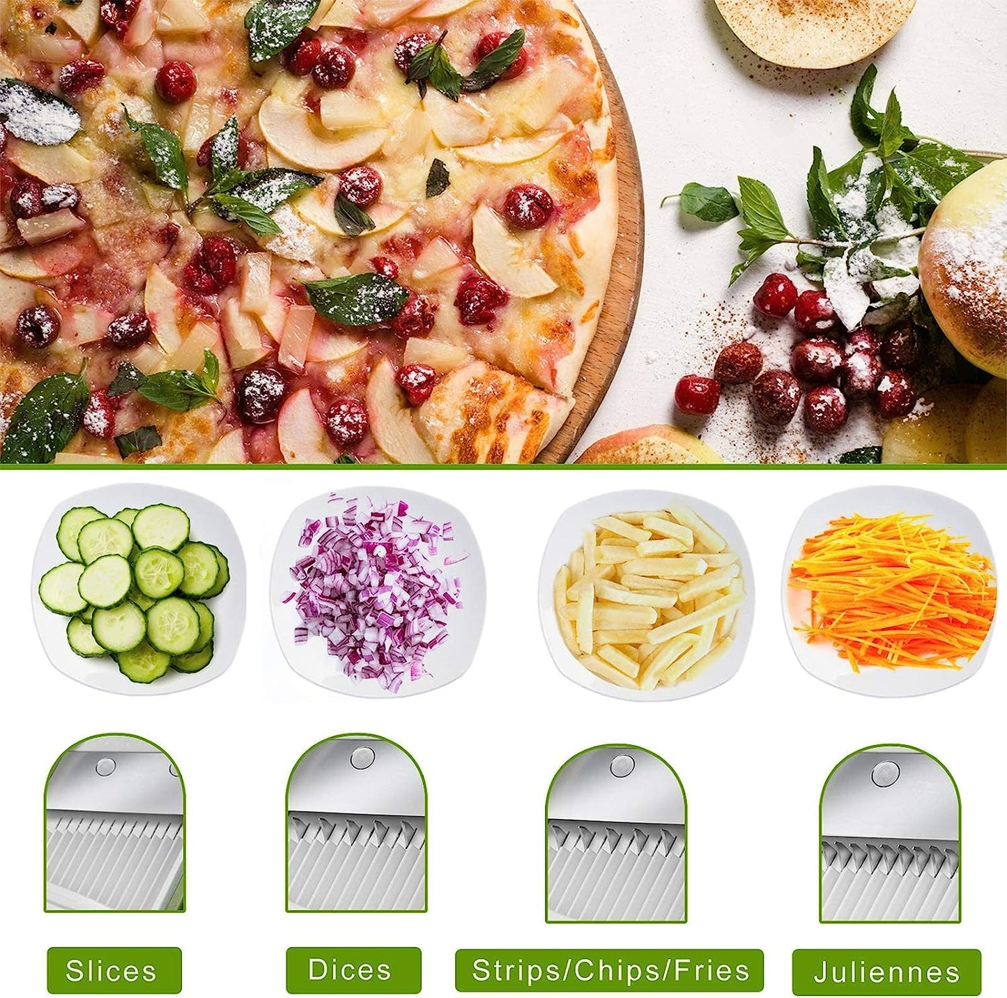 Safe Mandoline Slicer - Multifunctional Vegetable Chopper